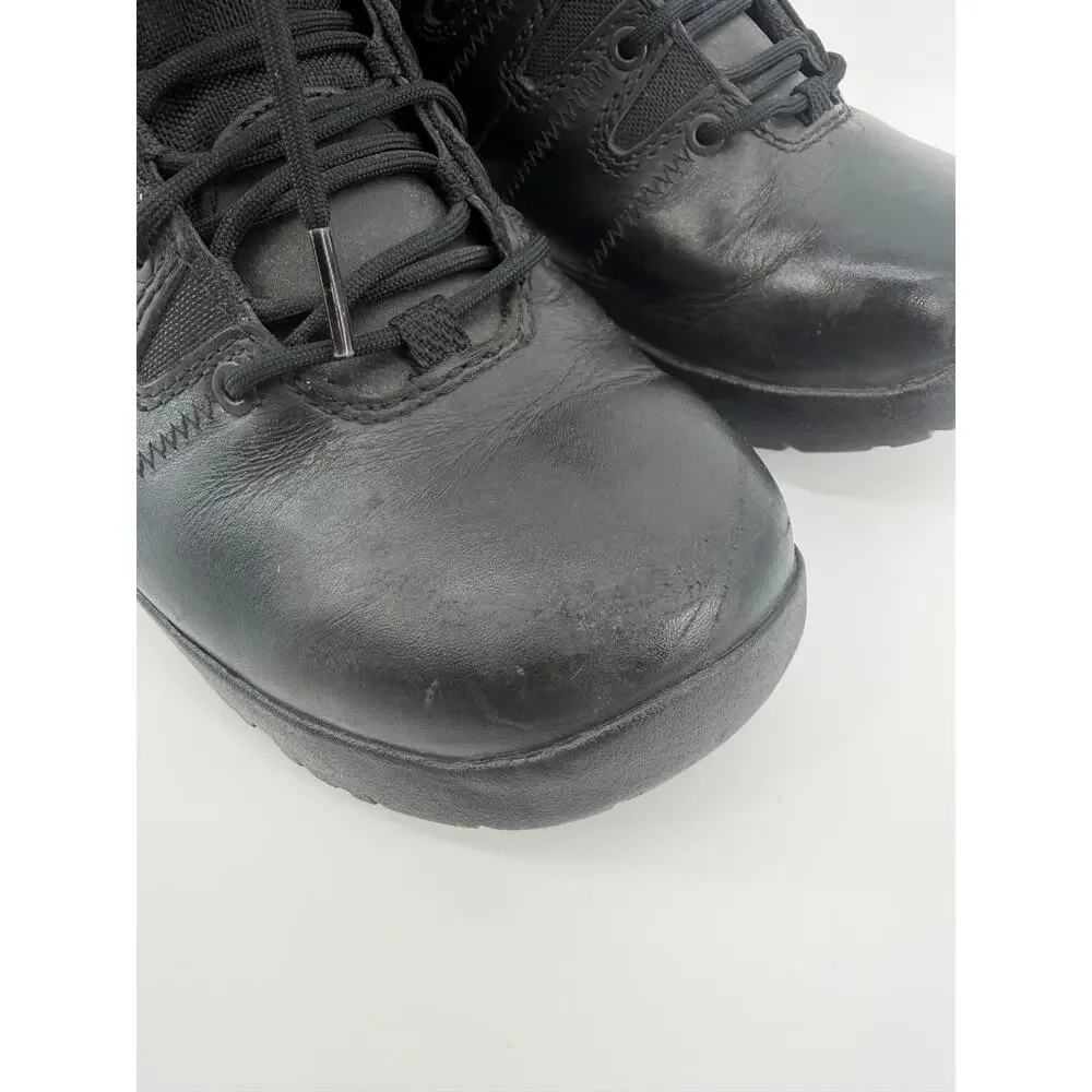 Black Leather tactical boots, Danner brand, 8-inch height